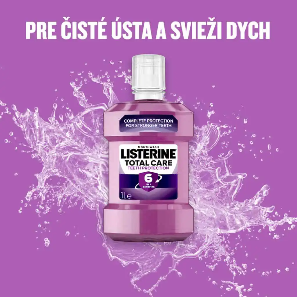 Pre čisté ústa a svieži dych - Listerine Total Care 1l