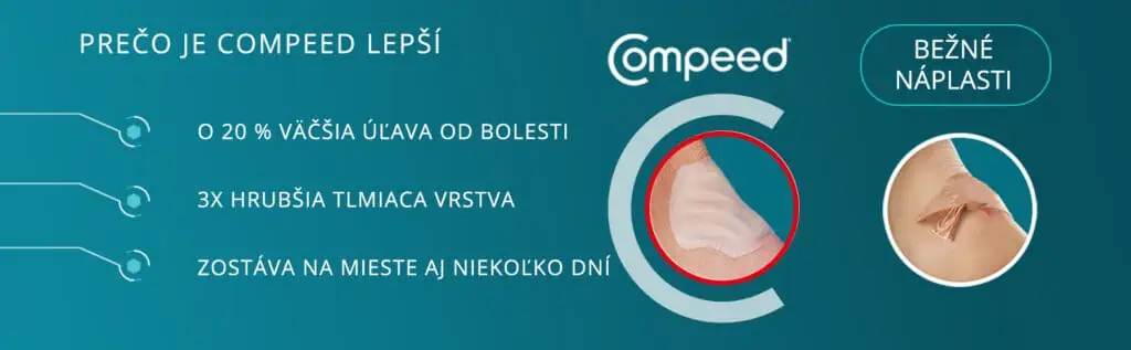 Prečo je Compeed náplasť na pľuzgiere Medium lepšia