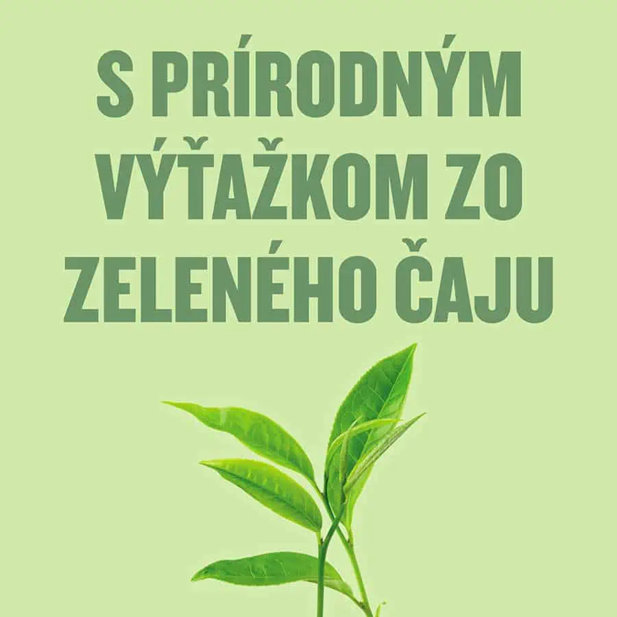 Ústna voda s výťažkom zo zeleného čaju