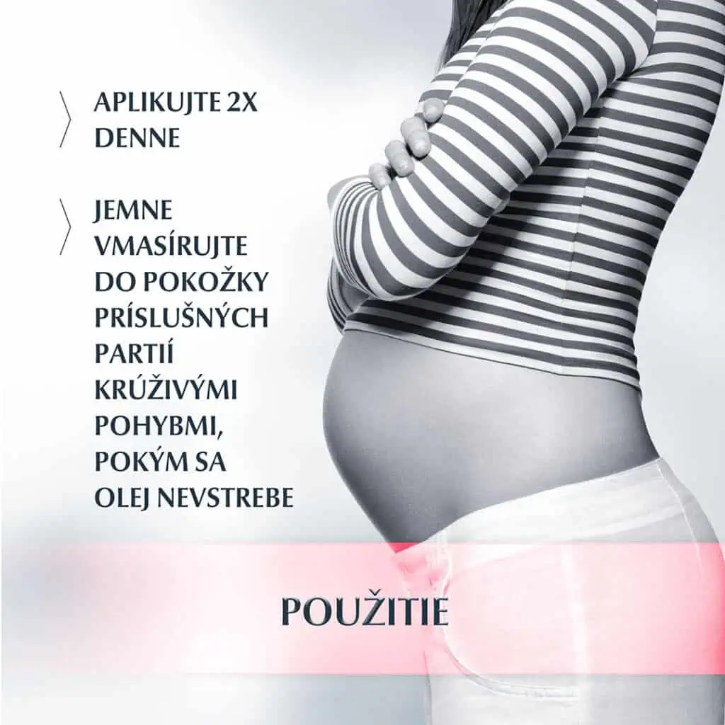 Eucerin Ošetrujúci olej proti striám - použitie
