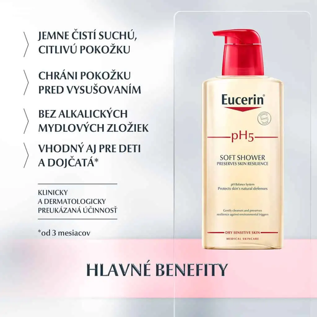 Eucerin pH5 Sprchový gél - výhody