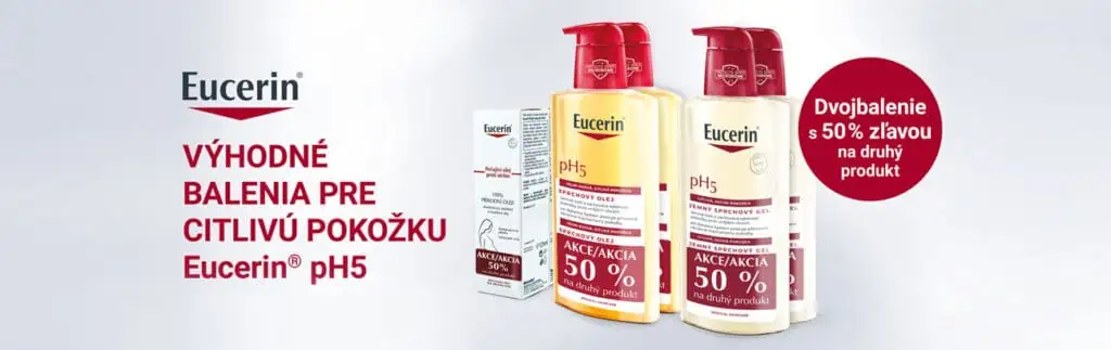 Eucerin pH5 výhodné dvojbalenia pre citlivú pokožku