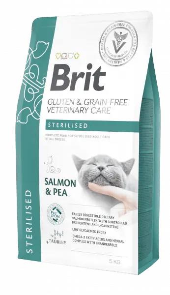 Brit Veterinary Diets GF cat Sterilised 2kg
