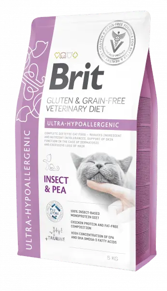 Veterinárna diéta Brit Veterinary Diets GF cat Ultra-Hypoallergenic 2kg
