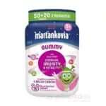 Marťankovia GUMMY s Bazou čiernou, príchuť jablko a čierna ríbezľa 50+20tbl