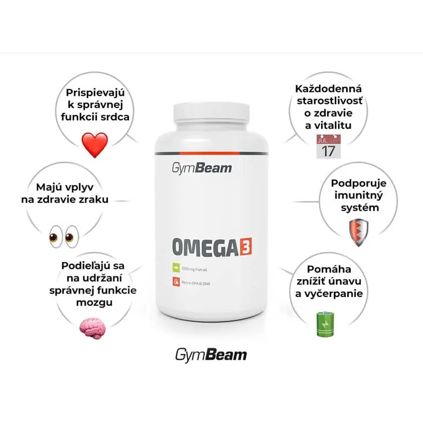 GymBeam Omega 3 a výhody