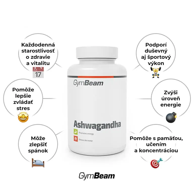 Doplnok GymBeam Ashwagandha a jeho účinky