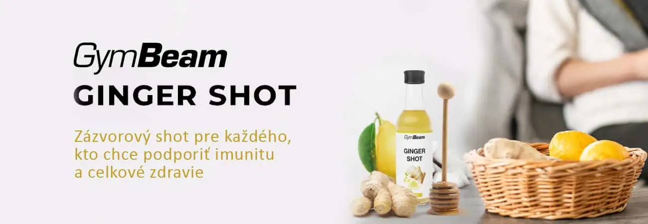 Funkčný doplnok GymBeam Ginger Shot pre každého, kto chce podporiť imunitu a celkové zdravie