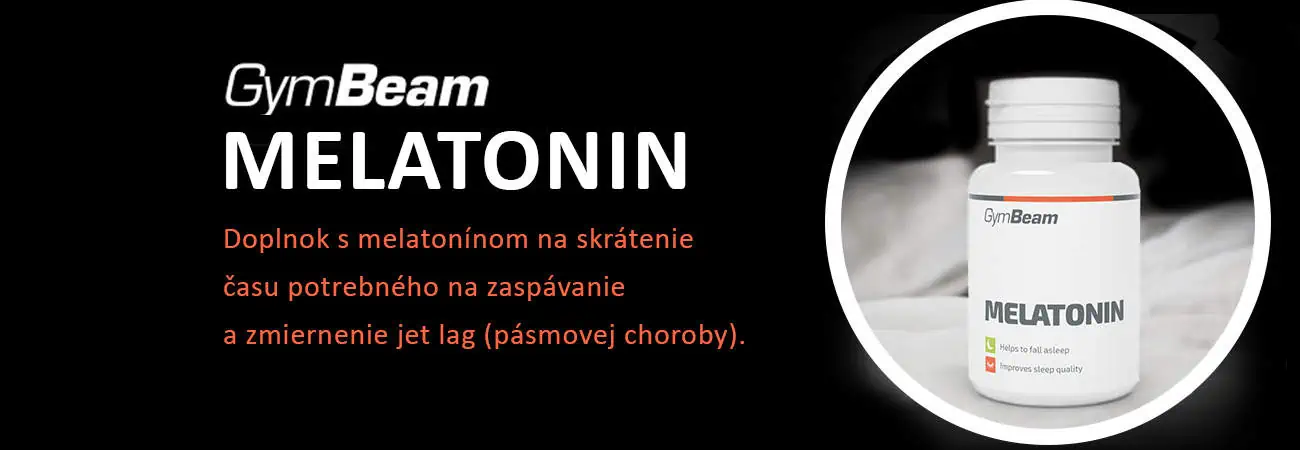 GymBeam Melatonin - doplnok s melatonínom na zlepšenie spánku