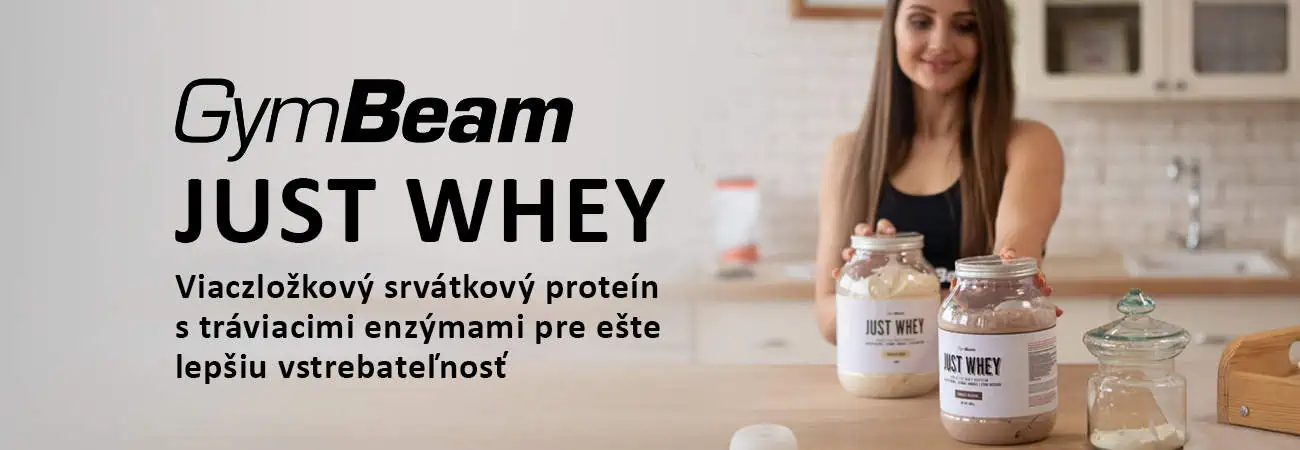 Just Whey - Viaczložkový srvátkový proteín a tráviace enzýmy pre lepšiu vstrebateľnosť