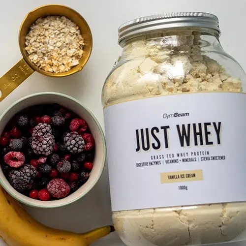 Just Whey - proteínový prášok s chuťou vanilkovej zmrzliny bez tuku a zbytočných kalórií