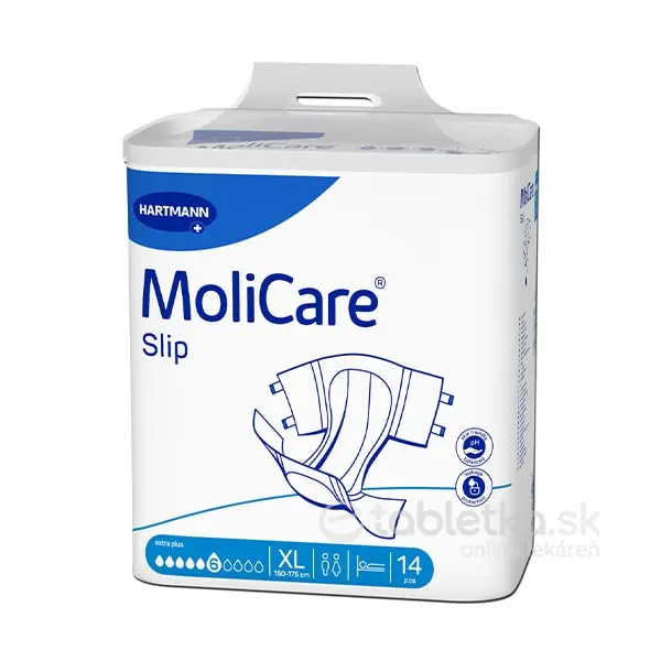 MoliCare Slip extra plus 6 kvapiek XL inkontinenčné nohavičky, 150-175 cm, 14ks