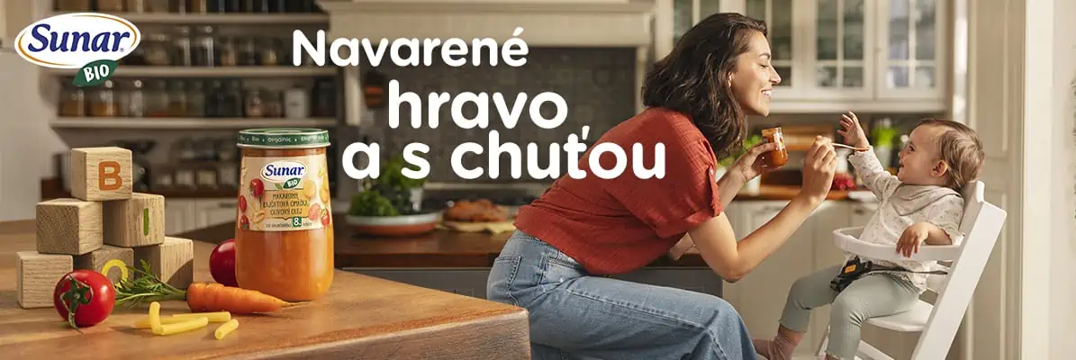 Nové Sunar BIO príkrmy pre deti - navarené hravo a s chuťou
