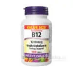 Webber Naturals Vitamín B12 1200mcg s postupným uvoľňovaním 150tbl