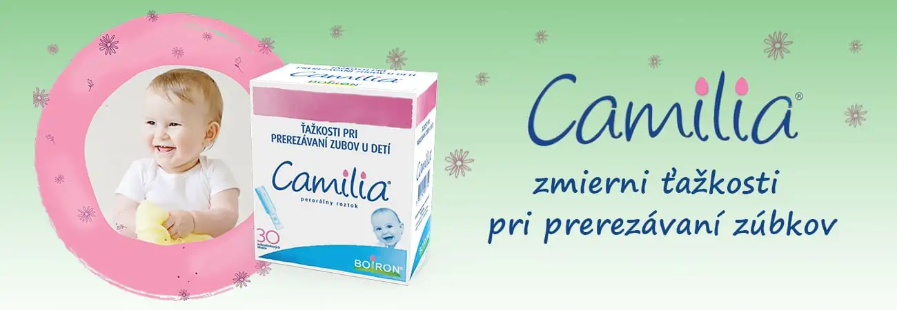 Camilia zmierni ťažkosti pri prerezávaní zúbkov