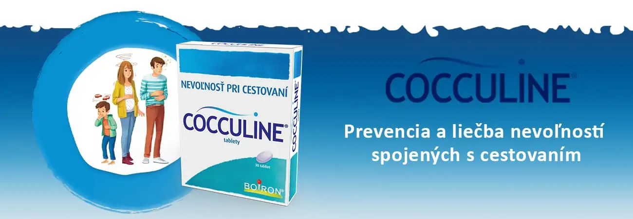 Cocculine - Prevencia a liečba nevoľností spojených s cestovaním