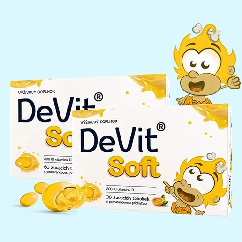 DeVit Soft - vitamín D s pomarančovou príchuťou 