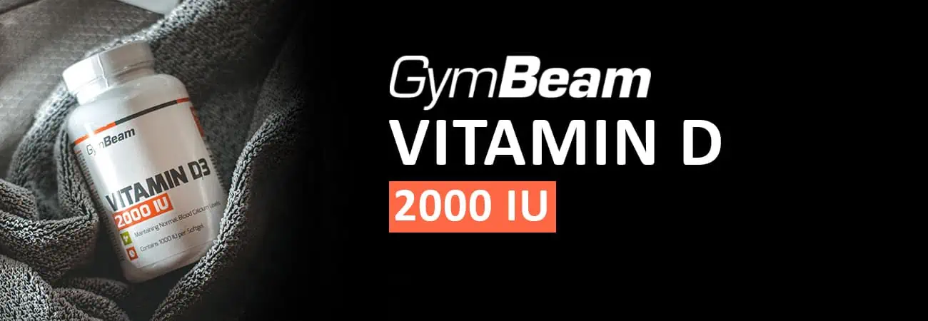 GymBeam Vitamín D3 2000 IU - najlepšie využiteľná forma vitamínu D ako podpora imunity