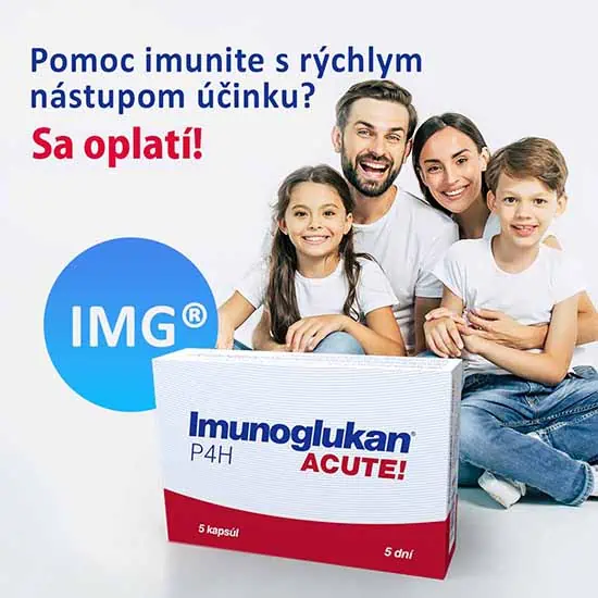 Pomoc imunite s rýchlym nástupom účinku - Imunoglukan P4H Acute