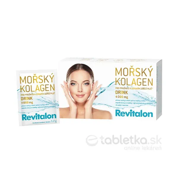 Vitar Revitalon MORSKÝ KOLAGÉN DRINK 4000mg príchuť malina a višňa 30×5,2g