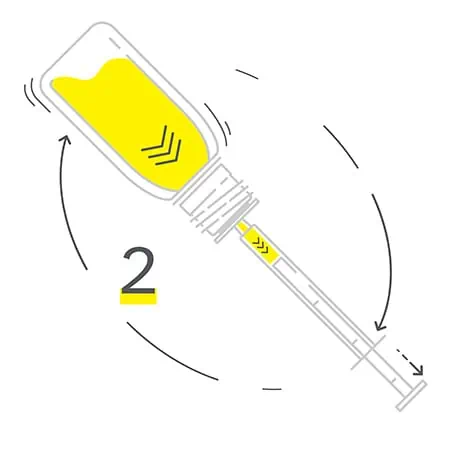 Podávanie sirupu CeVitko - Krok 2