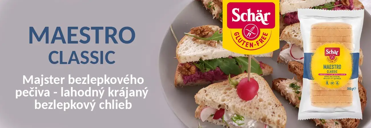 Majster bezlepkového pečiva - chlieb Maestro Classic