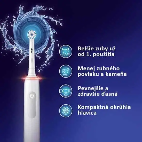 Najväčšie prednosti elektrickej zubnej kefky Oral-B PRO 3 3000