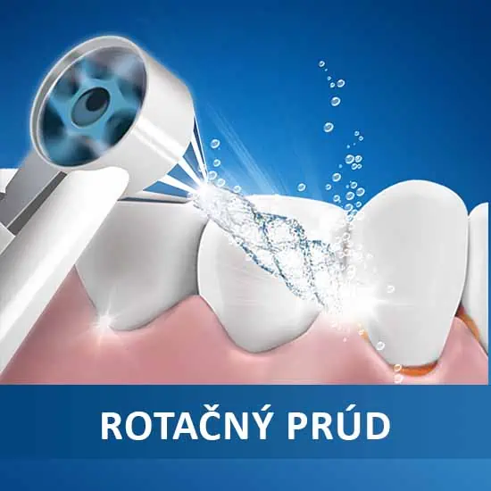 Rotačný vodný prúd z trysky