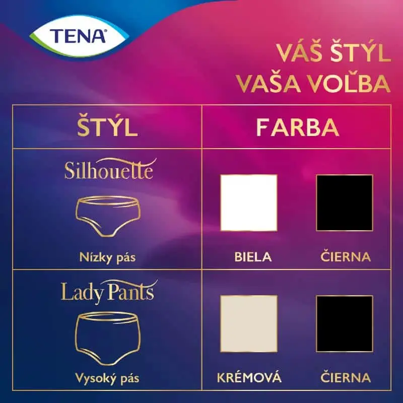 TENA Silhouette - Váš štýl, vaša voľba