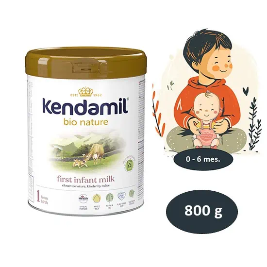 Kendamil BIO Nature 1 počiatočné dojčenské mlieko s DHA+, 800g