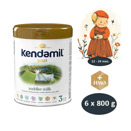 Kendamil Kozie dojčenské mlieko 3 od ukončeného 12. mesiaca 6 x 800g